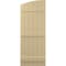 Ekena Millwork Americraft 6-Board (3 Batten) Wood Joined Board-n-Batten Shutters w/Ellipt Top, ARW401BE621X77NTH, PR ARW401BE621X77NTH - alternate 9